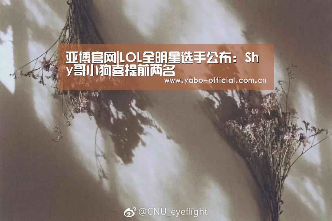 亚博官网|LOL全明星选手公布：Shy哥小狗喜提前两名